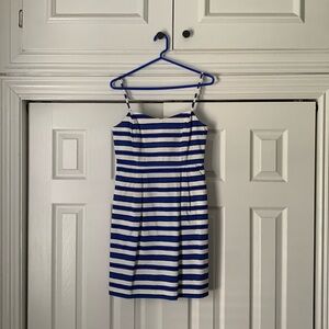 Gap size 6 ‘Connie Sateen’ blue stripe dress from Spring 2013